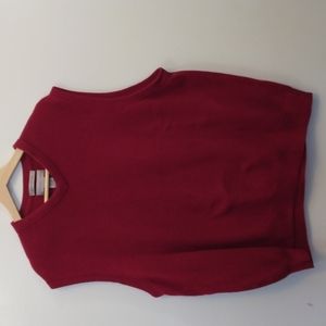 Cypress Links XXL Burgundy/Dark Red Mercerized Cotton Sweater Vest